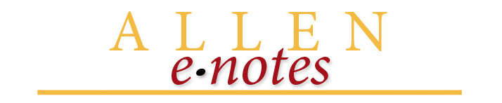 Allen Organ e-notes Newsletter